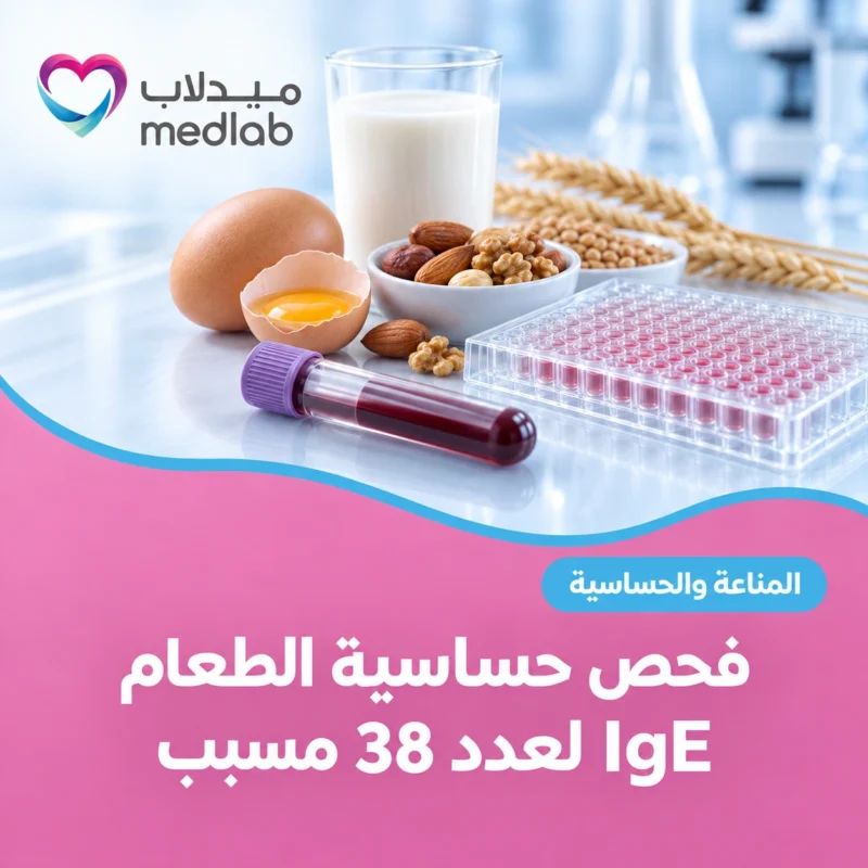 فحص حساسية الطعام IgE لعدد 38 مسبب