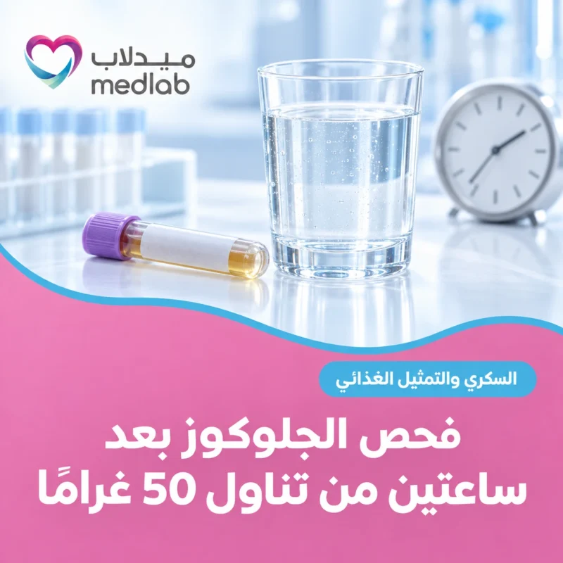 فحص الجلوكوز بعد ساعتين من تناول 50 غرامًا