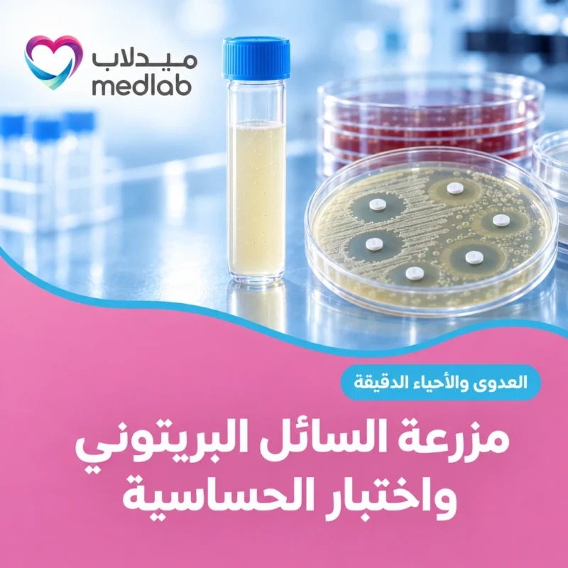 مزرعة السائل البريتوني واختبار الحساسية