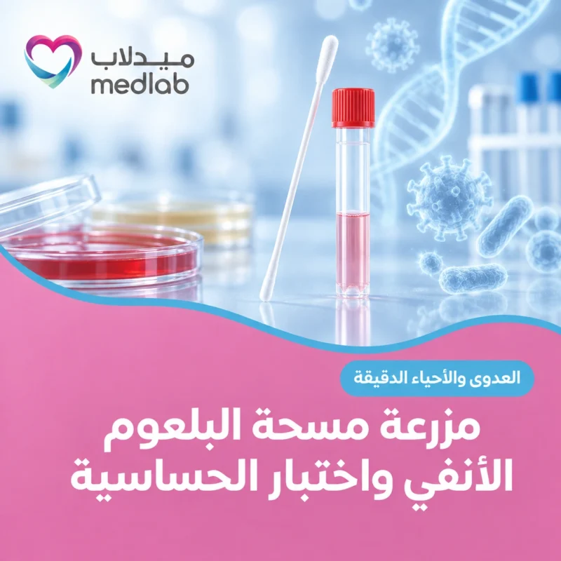 مزرعة مسحة البلعوم الأنفي واختبار الحساسية