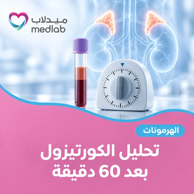 تحليل الكورتيزول بعد 60 دقيقة