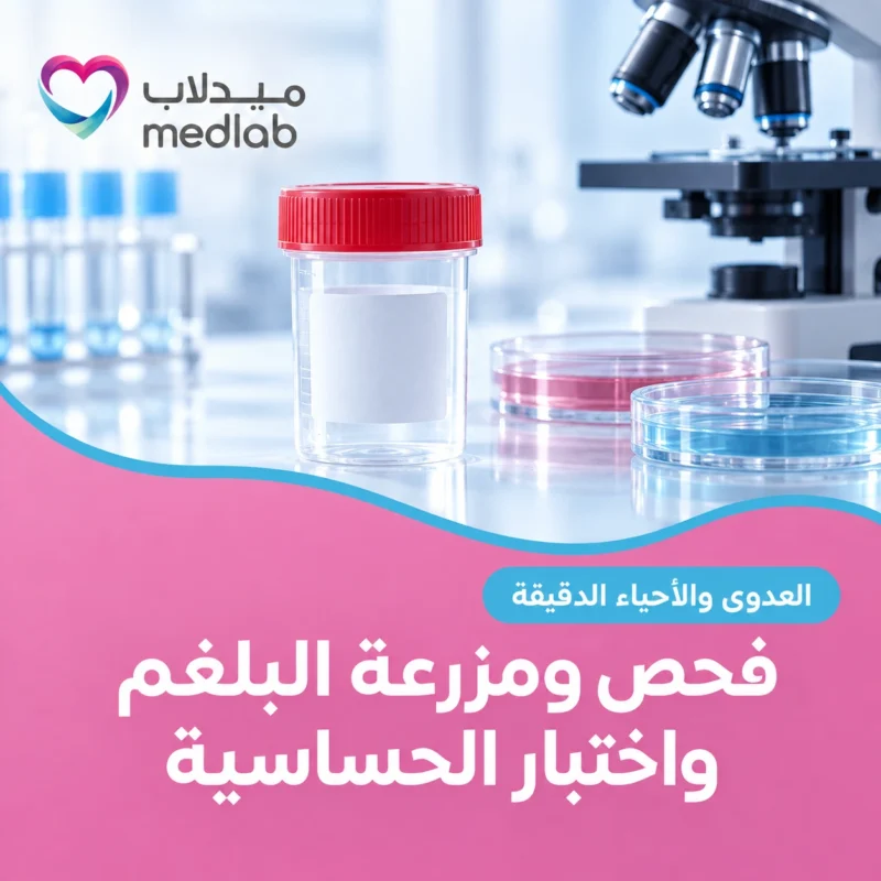 فحص ومزرعة البلغم واختبار الحساسية